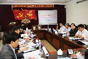 Họp bàn Dự án đầu tư phát huy giá trị Cung An Định