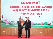 Ra mắt Hội đồng Lý luận, phê bình văn học nghệ thuật Trung ương nhiệm kỳ 2021 - 2026