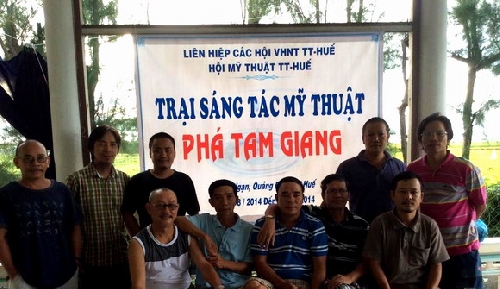 Khai mạc Trại sáng tác Mỹ thuật “Phá Tam Giang” năm 2014
