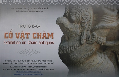 Khai mạc Khu Cổ vật Chàm tại Huế