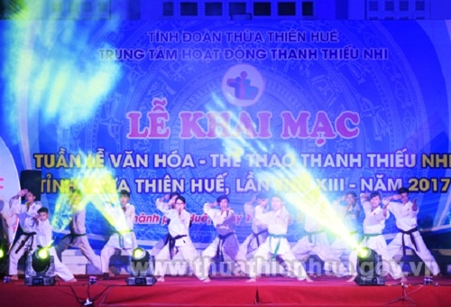 Khai mạc Tuần lễ Văn hóa và Thể thao Thanh thiếu nhi tỉnh Thừa Thiên Huế lần thứ XIII, 2017