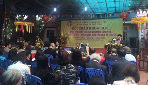 Hội thảo khoa học “Thực hành Tín ngưỡng thờ Mẫu trên địa bàn Hà Nội - Nhận diện, bảo tồn và phát triển”