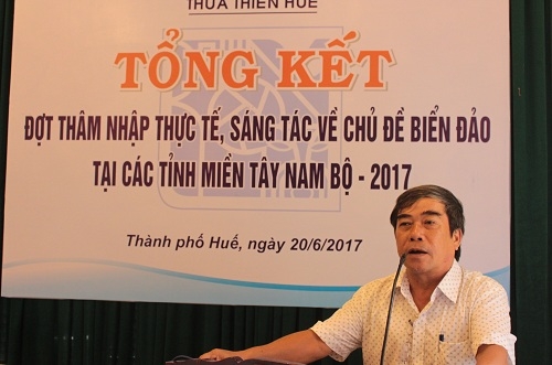 Tổng kết đợt thâm nhập thực tế, sáng tác về chủ đề biển đảo tại các tỉnh miền Tây Nam bộ năm 2017