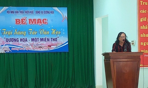 Bế mạc trại sáng tác "Dương Hòa - Một miền thơ"