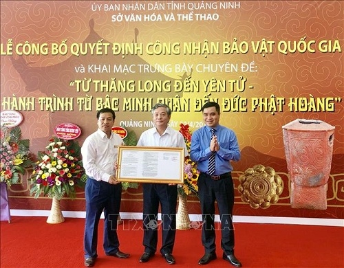 Công bố quyết định công nhận hai bảo vật quốc gia tại Quảng Ninh