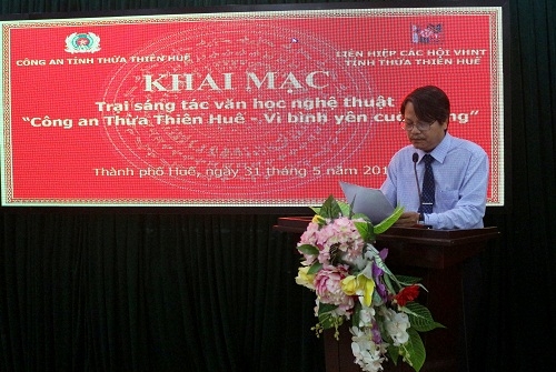 Khai mạc trại sáng tác VHNT "Công an Thừa Thiên Huế - Vì bình yên cuộc sống"