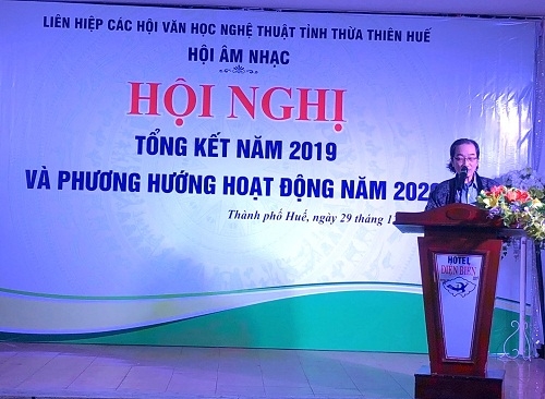 Hội Âm nhạc Thừa Thiên Huế tổng kết năm 2019 và triển khai phương hướng hoạt động năm 2020