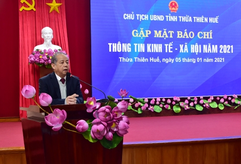 Gặp mặt báo chí thông tin về kinh tế - xã hội năm 2021