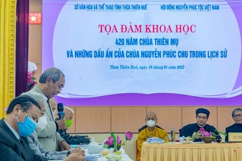 Tọa đàm khoa học “420 năm chùa Thiên Mụ & những dấu ấn của chúa Nguyễn Phúc Chu trong lịch sử”