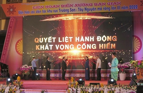 Khai mạc Liên hoan Diễn xướng dân gian văn hóa các dân tộc