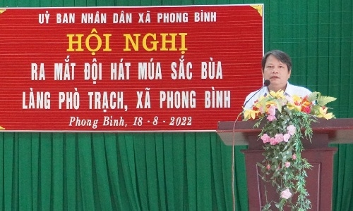 Ra mắt Đội hát múa Sắc Bùa làng Phò Trạch