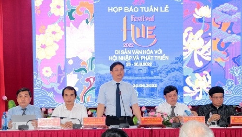 Họp báo khai mạc tuần lễ Festival Huế 2022 - Di sản văn hóa với hội nhập và phát triển
