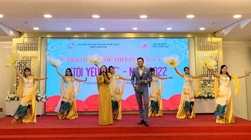 Trao giải cuộc thi sáng tác ca khúc “Tôi yêu Huế” năm 2022