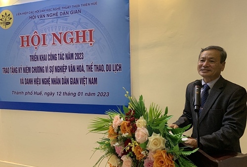 Hội nghị tổng kết hoạt động năm 2022 của Hội Văn nghệ Dân gian tỉnh Thừa Thiên Huế