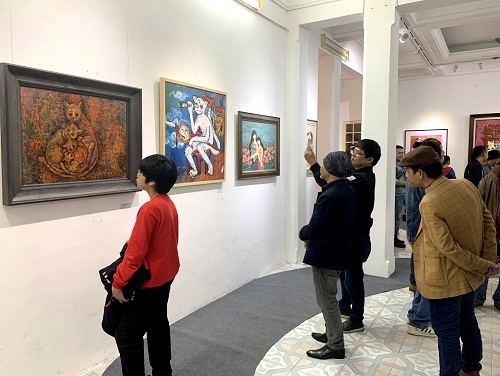 Khai mạc triển lãm phòng tranh “Quý Mão - mèo không nằm”
