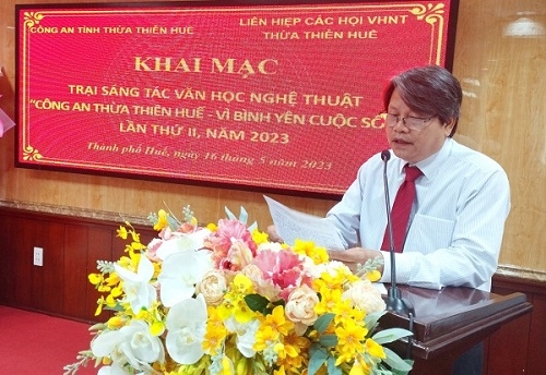 Khai mạc trại sáng tác VHNT “Công an Thừa Thiên Huế - Vì bình yên cuộc sống”