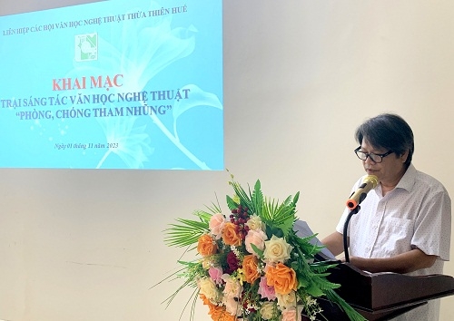 Khai mạc trại sáng tác VHNT về đề tài "Phòng, chống tham nhũng" năm 2023