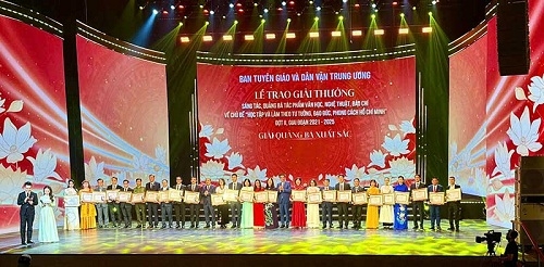 Thành phố Huế xuất sắc đạt 3 giải thưởng sáng tác, quảng bá tác phẩm văn học, nghệ thuật, báo chí về chủ đề “Học tập và làm theo tư tưởng, đạo đức, phong cách Hồ Chí Minh” đợt II, giai đoạn 2021-2025